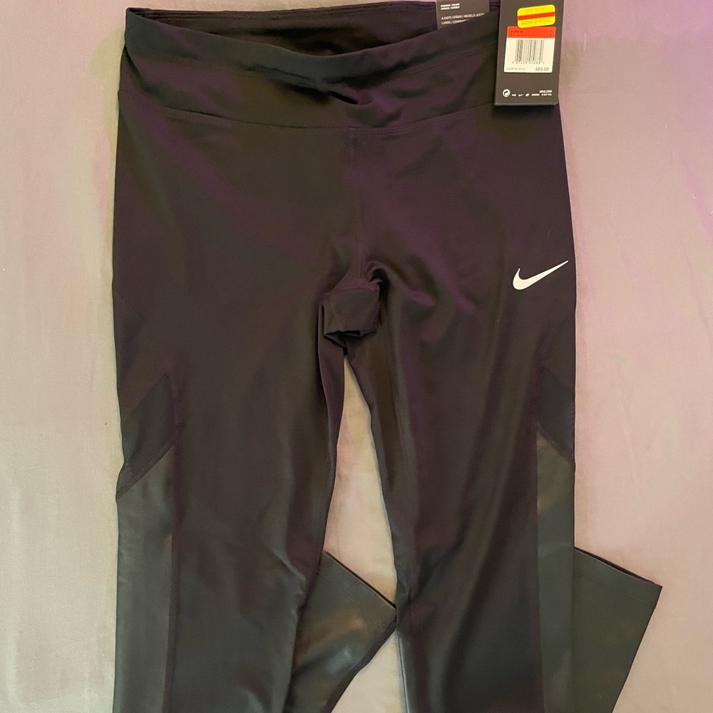 Womens Nike running tight fit leggings size L